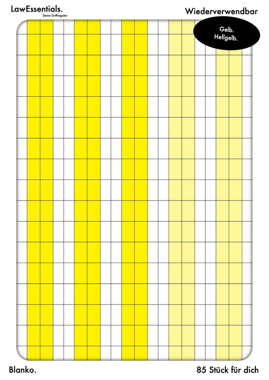 Blanko. Gelb. Hellgelb.
