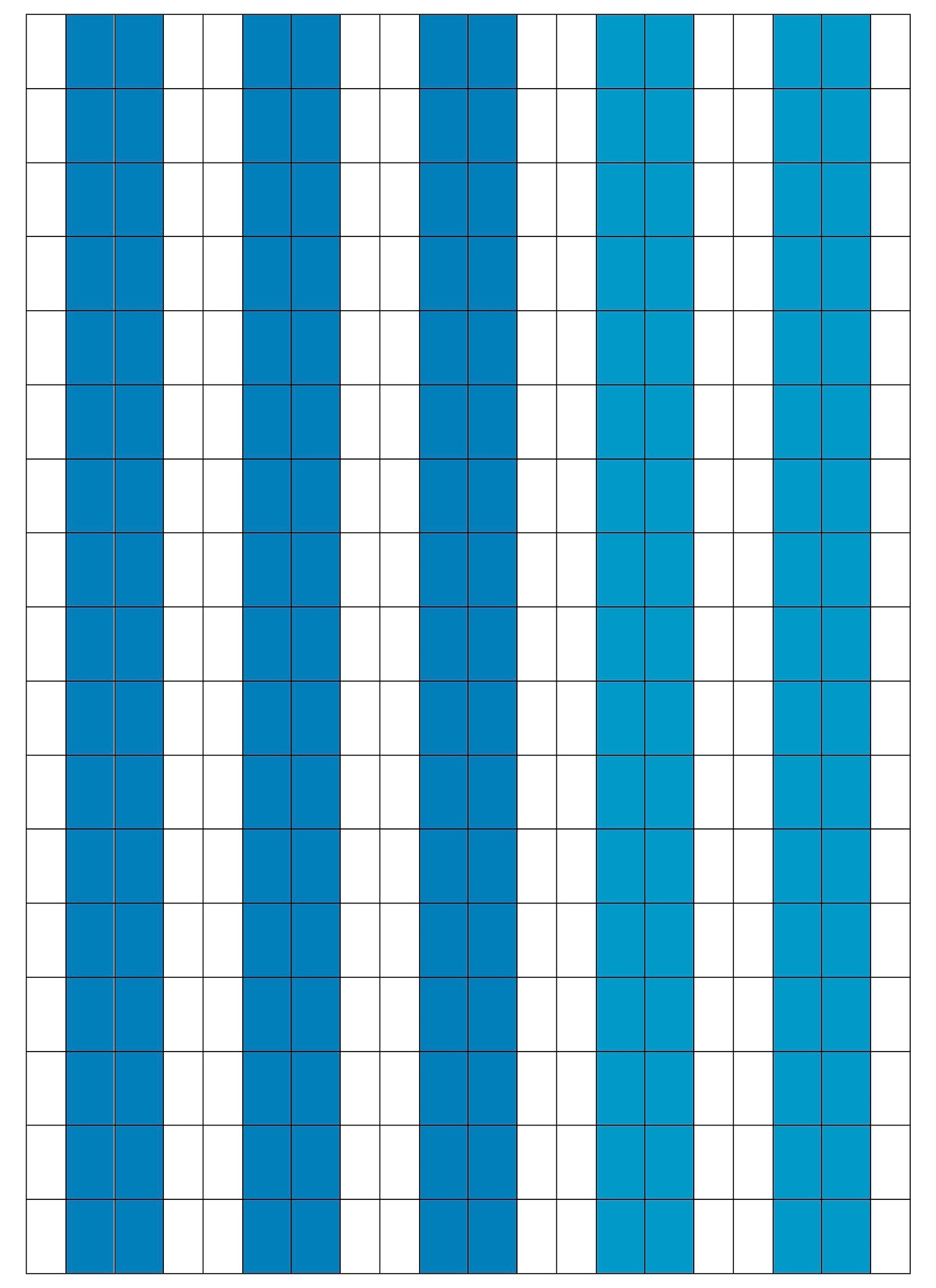 Blanko. Dunkelblau. Blau.